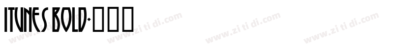 iTunes Bold字体转换